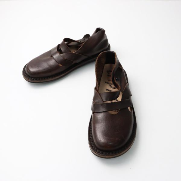 【新品/未使用】trippen ストラップシューズ ベージュ 35 trippen トリッペン レザーストラップシューズ 37/ブラウン 23.5