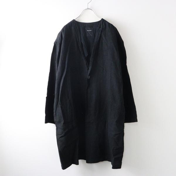パドカレ pas de calais リネン コート ロング丈 ベグレー 36 パドカレ pas de calais リネン コート ロング丈 ベグレー 36