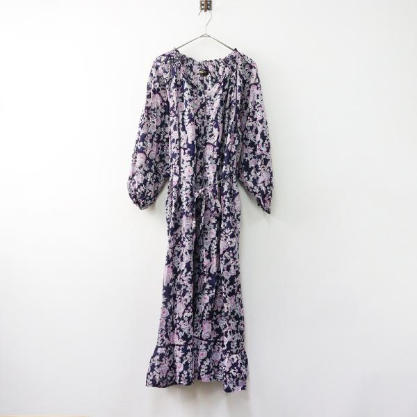 「美品」HUG O WARハグオーワー ワンピース Hug o war（ハグオーワー） ワンピース 春 秋 麻 リネン 100％ 7分袖