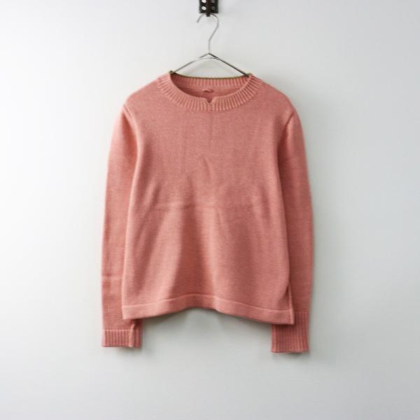 パラスパレス　ウールネップ長袖ニット　ピンク　アクセントカラー　あったか Pal'las Palace（パラスパレス） 2022AW コットン ハイネック ニット