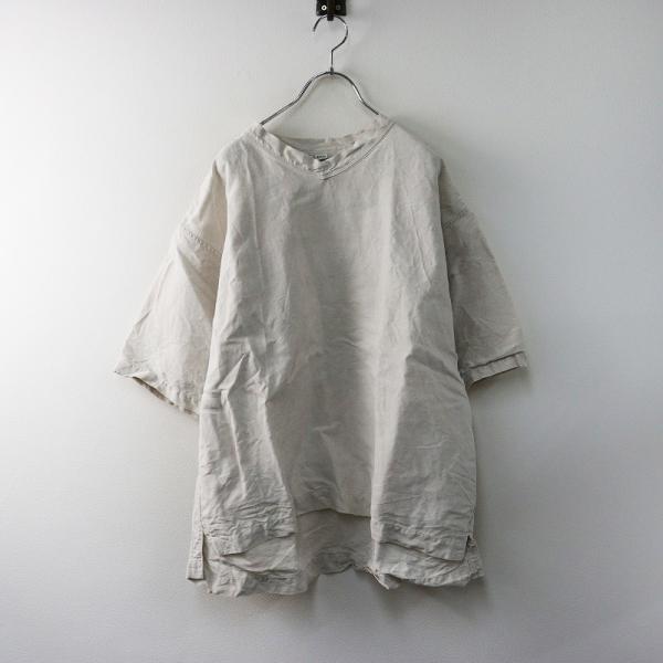 45R 45rpm フォーティファイブアール リネンの908VネックTシャツ 2