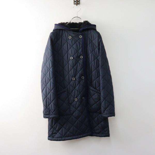 【ほぼ未使用】【MACKINTOSH】フード付き キルティングコート ネイビー Mackintosh（マッキントッシュ） スコットランド製 MACINTOSH
