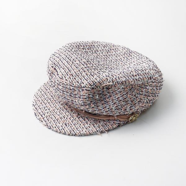 CHANEL（シャネル） CHANNEL ツイード キャスケット M｜ピンク系