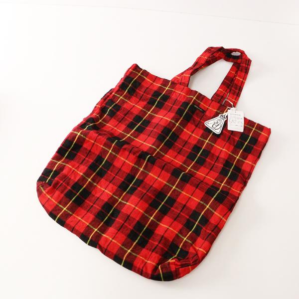未使用 オールドマンズテーラー R&D.M.Co- LINEN CHECK BAG リネン