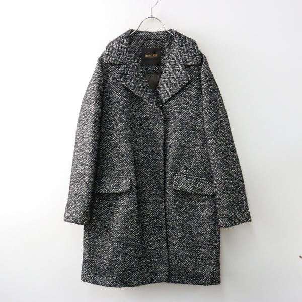 【極美品】IENA購入 DINOU イタリア製 ヘリンボーン ツイードコート 極美品】IENA購入 DINOU イタリア製 ヘリンボーン ツイード