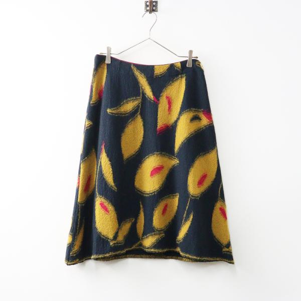 Pal'las Palace（パラスパレス） 美品 縮絨ウール フラワージャガード