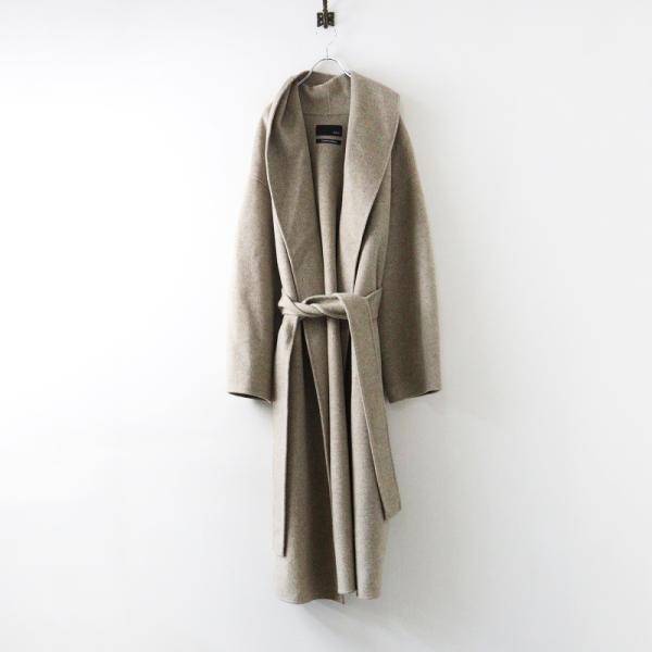 【サマーセール】定価15.4万 2024AW ドゥーズィエムクラス Deuxieme Classe BULLY ブリー LONG CT＼ベージュ ウール ロング ガウン コート【2400014703351】
