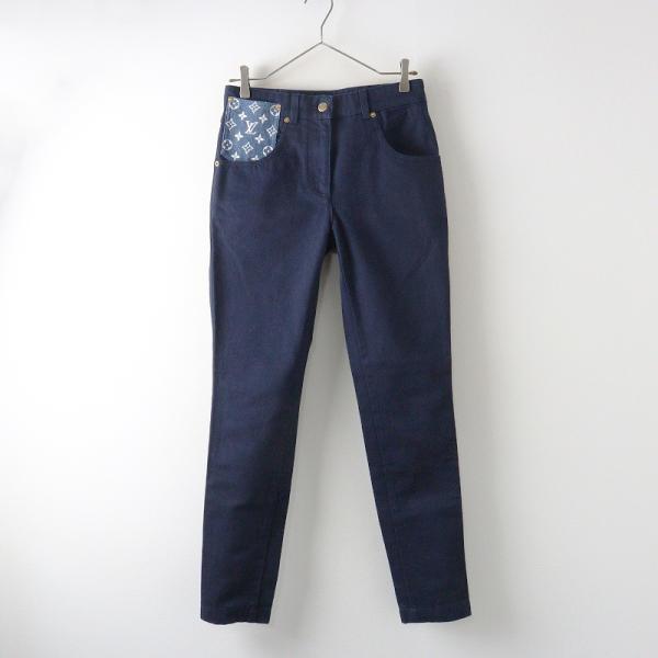 ルイヴィトン　LOUIS VUITTON （36） デニムパンツ　ジーンズ　濃紺 LOUIS VUITTON（ルイ・ヴィトン） 美品 JPタグ ルイ ヴィトン