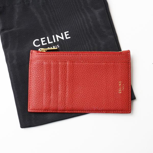 CELINE（セリーヌ） 極美品 ジップ付きカードホルダー＼ボルドー