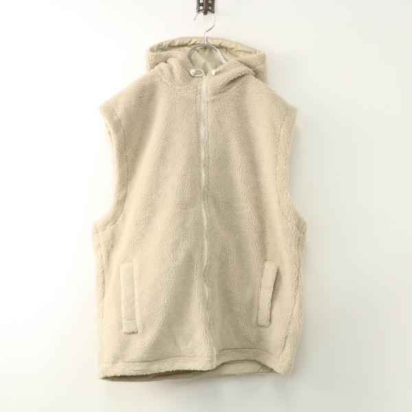 新品未使用 2023AW ジャーナルスタンダードラックス journal standard luxe ボアフードベスト F＼ブラック ジップ【2400014859560】 JOURNAL STANDARD LUXE（ジャーナルスタンダード ラックス） 新品未
