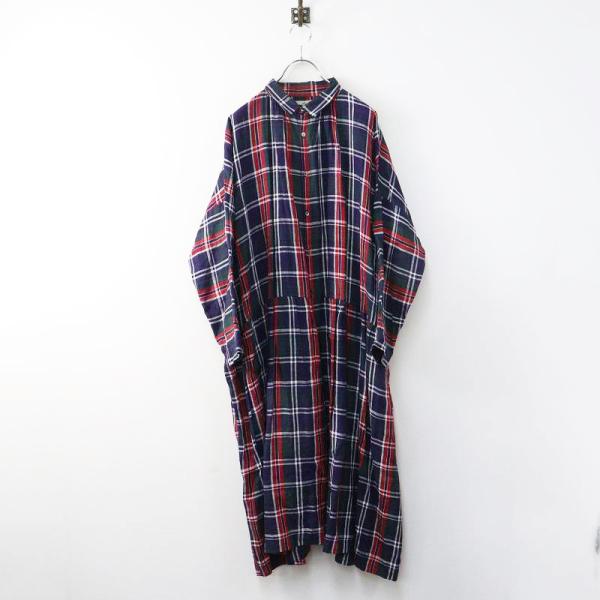 イチアンティークス ICHI Antiquites チェック シャツ ワンピース
