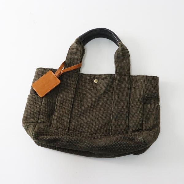マザーハウス MOTHERHOUSE ランチバッグ＼カーキ トートバッグ レザー