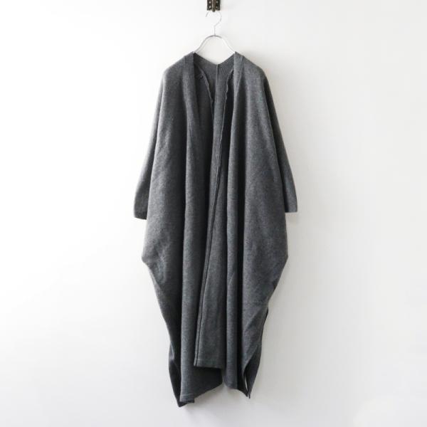 Yonfa ウールカシミヤフードコート(black)【新品未使用】　タグ付き 極美品 ヨンファ YONFA ウール カシミヤ ロング ニット コート M