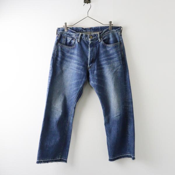 【期間限定価格】アボンタージ A VONTADE ヴィンテージ加工デニムパンツ 36＼インディゴブルー カットオフ セルビッチ【2400014970135】