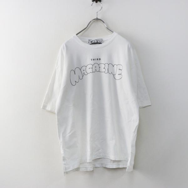 2025SS サードマガジン THIRD MAGAZINE バブルロゴTシャツ 9 ホワイト