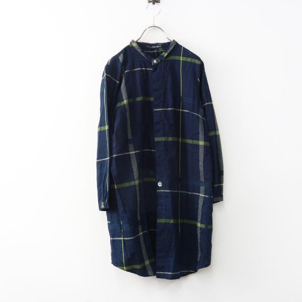 Pal'las Palace オリジナルチェック コットン シャツ 日本製 Pal'las Palace（パラスパレス） スタンドカラー コットン チェック