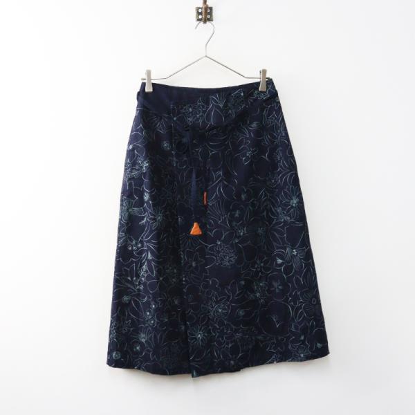 Pal'las Palace（パラスパレス） 美品 2022年 藍染め 花柄 フレア
