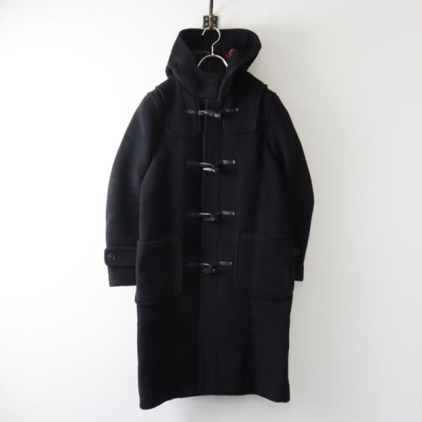 【期間限定価格】ロンドンドラディション LONDON TRADITION JOURNAL STANDARD relume 別注 ロングダッフルコート 36■ブラック ウール【2400015090238】