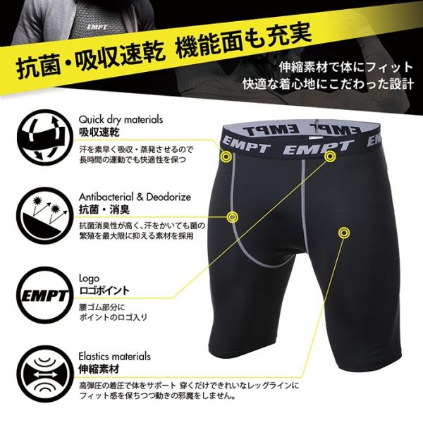 Empt メンズ コンプレッション ショートタイツ トレーニングウェア スポーツインナー かっこいい ゴルフ サッカー テニス コンプレッションウェア スポーツウェ Buyee Buyee Japanese Proxy Service Buy From Japan Bot Online