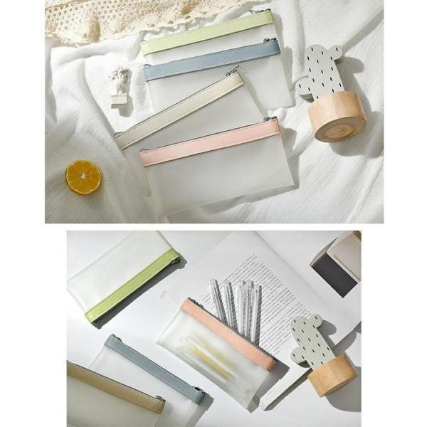 ペンケース クリア おしゃれ 韓国 透明 シンプル コンパクト かわいい 筆箱 ふでばこ やわらかい 男子 女子 小学校 中学 高校 筆記用具 4色 Tri トライアングル商店 通販 Yahoo ショッピング