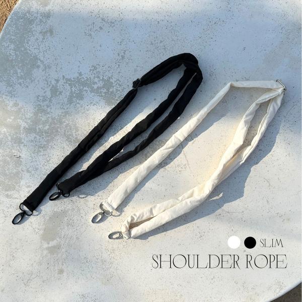 malrunmalrunオリジナル shoulder rope［slim］ivory / black＝＝＝＝＝＝＝＝別売りのミニトートバッグに取り付けると、ショルダーバッグとしてお使いいただけます。サイズ：幅約2cm長さ約73〜144cm ...