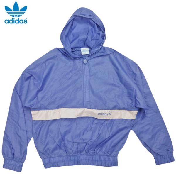 80’s adidas ウィンドブレーカーセットアップ　ブルー　Oサイズ　日本製 80's adidas ウィンドブレーカーセットアップ ブルー Oサイズ 日本製