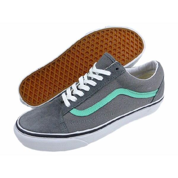 新品海外モデル Vans オールドスクール グレー 緑 Buyee Buyee