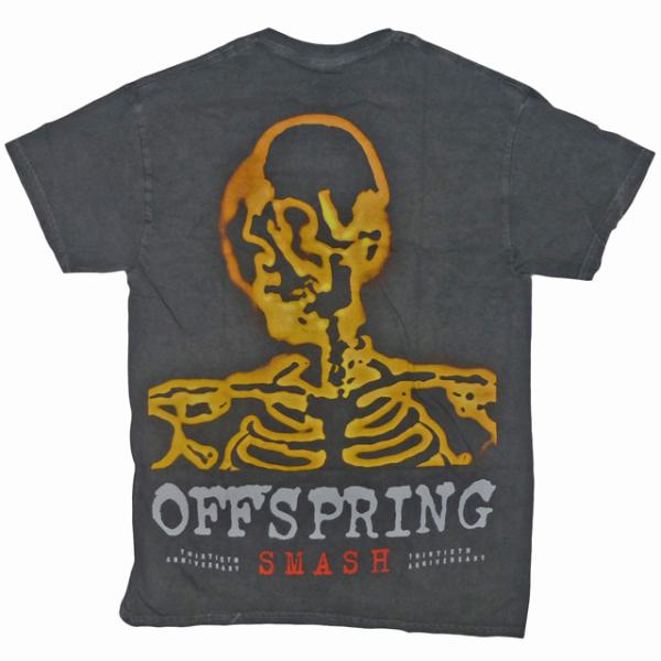 海外正規オフィシャル The Offspring Smash Tee Tシャツ オフスプリング アルバム ジャケット パンク バンドT カバー 半袖 黒 アシッド加工【ゆうパケット対応】