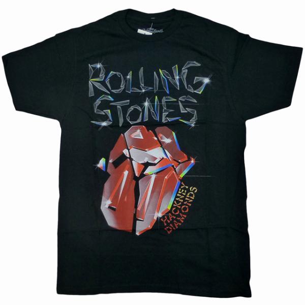 海外正規オフィシャル The Rolling Stones Hackney Diamonds Tracklist Tee ザ・ローリング・ストーンズ リップ＆タン ロゴ ガラス Tシャツ【ゆうパケット対応】