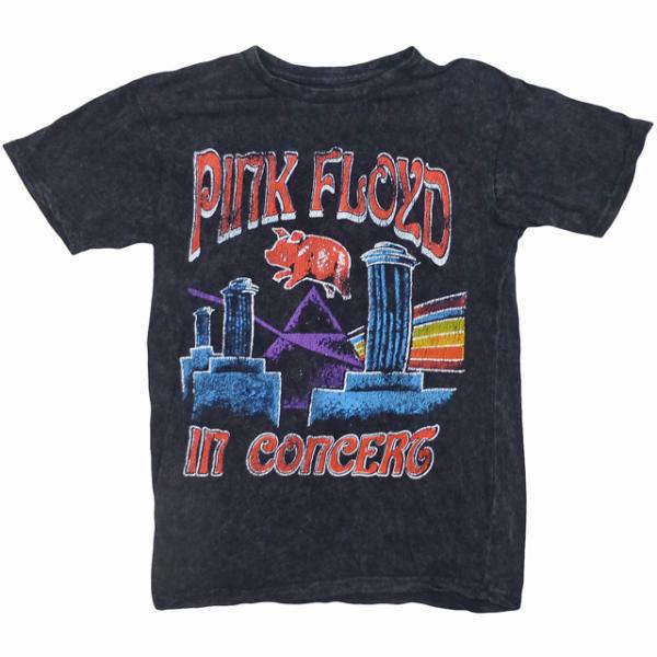 海外正規オフィシャル Pink Floyd Animals Vintage Wash Tee ピンクフロイド アニマルズ ジャケット アルバム Tシャツ ヴィンテージ加工 黒【ゆうパケット対応】