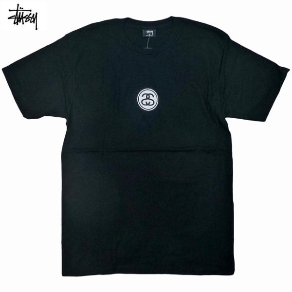 Stussy Link Tee ステューシー SSリンク 名作 アイコン サークル ロゴ Tシャツ ストリート スケート ブラック 黒【ゆうパケット対応】