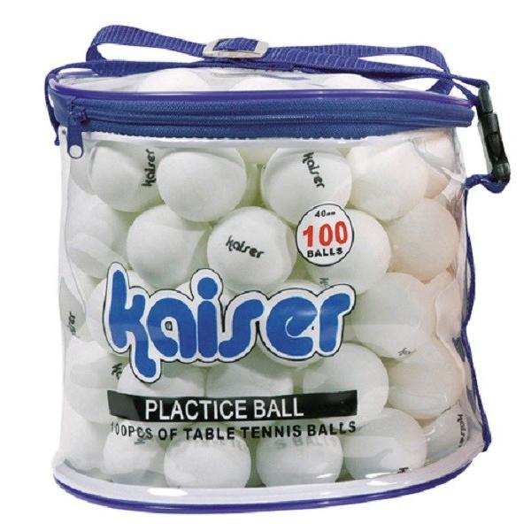 KW-252 カイザー kaiser 卓球ボール100Pセット(卓球 ピンポン玉 ピンポン球 練習用 直径 40mm 収納ケース付き)