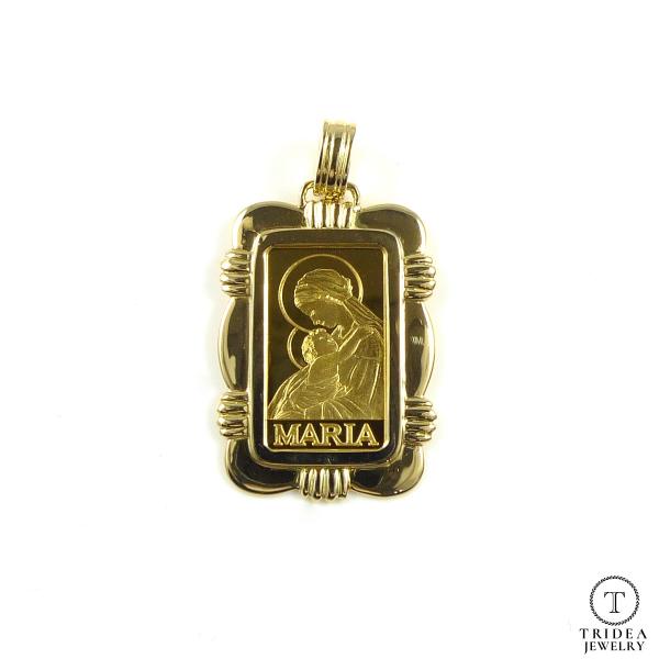 TRIDEA JEWELRY 純金 K24 インゴット 1g ペンダント 2.6g PAMP