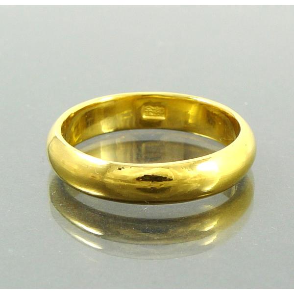 TRIDEA JEWELRY K24 甲丸 幅4mm 7g 金 マリッジ リング 結婚 TRIDEA JEWELRY K24 甲丸 幅4mm 7g 金 マリッジ リング 結婚