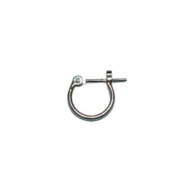 プラチナ Pt900 フープピアス 小さめ 国産 幅1mm 外径8mm 片耳 1個 レディース メンズ リング パイプ ピアス 爆買