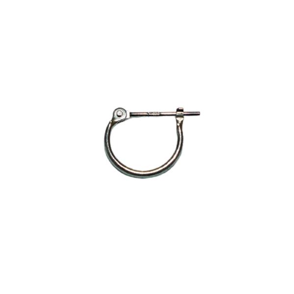 プラチナ Pt900 フープピアス 小さめ 国産 幅1mm 外径10mm 片耳 1個 レディース メンズ リング パイプ ピアス 爆買