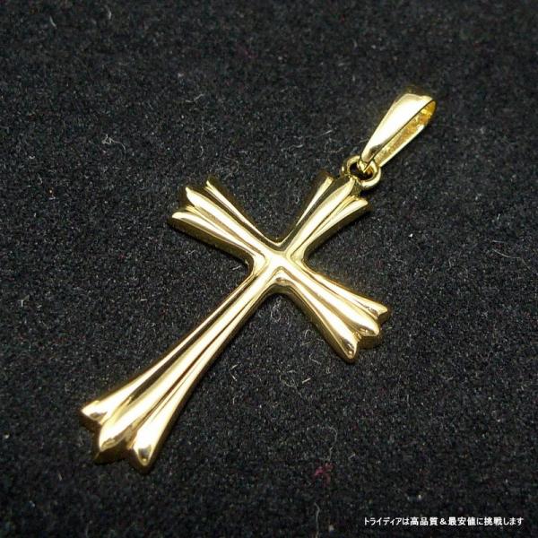 TRIDEA JEWELRY K18 クロス ペンダント 5g 十字架 18金イエロー