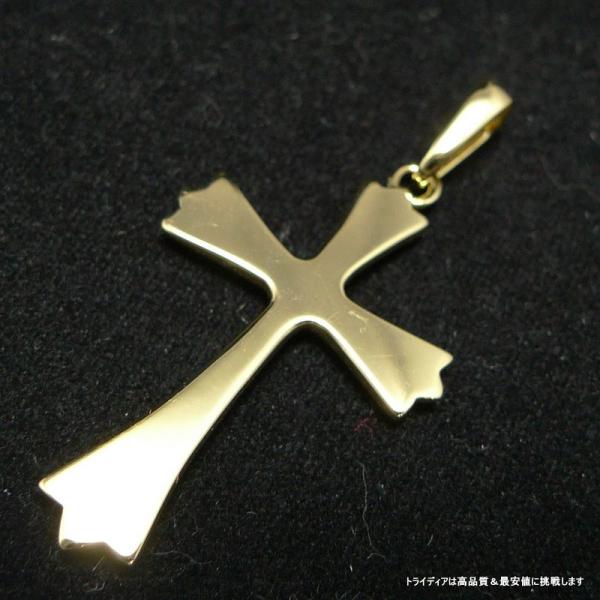 TRIDEA JEWELRY K18 クロス ペンダント 5g 十字架 18金イエロー