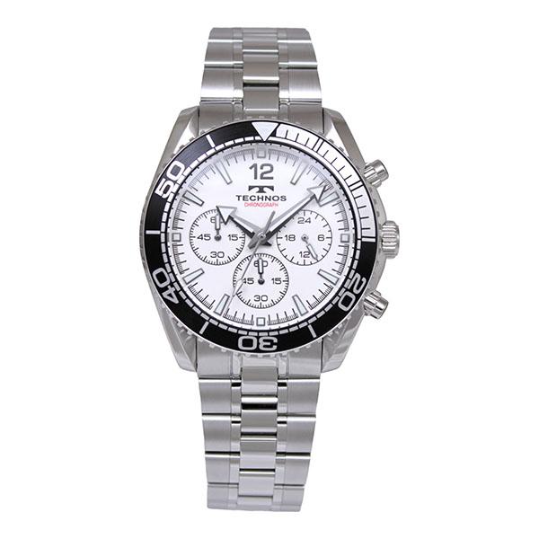 【美品】Technos テクノス　25JEWELS 腕時計　メンズ TECHNOS（テクノス） T9C48SW メンズ 腕時計 国内正規品 送料無料