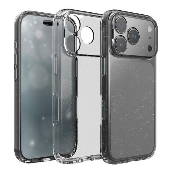 ajouter アジュテ iPhone 18 Pro / 17 Pro [Aegis] ラメ入りフルカバーTPUケース クリア×ラメ AJ-IP26M3-AG-GCL