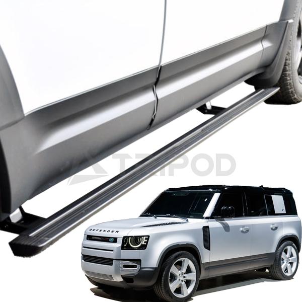 ディフェンダー110 純正サイドステップ ブラック 【右側】取り付け金具付き 新型ディフェンダー110 純正サイドステップ