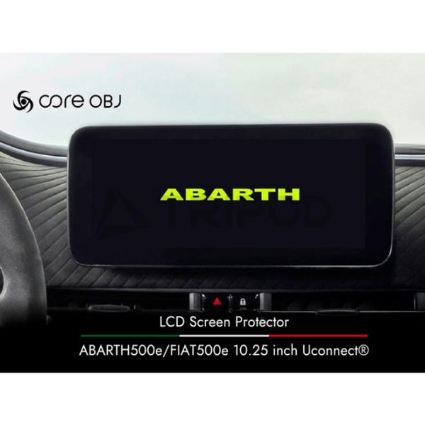 CO-FASP-002　LCD スクリーンプロテクター for アバルト500e・フィアット500e 10.25インチタッチパネルモニター付 Uconnect