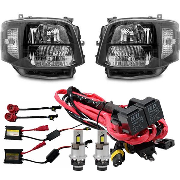 ハイエース200系3型 HID ヘッドライト インナーブラック