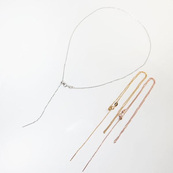 金アレ対応 316L サージカルステンレス スライドピン ネックレス 1本