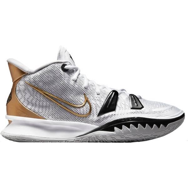 ナイキ メンズ カイリー７ バッシュ Nike Kyrie 7 Rings White Metallic Gold Black 白 ホワイト バスケットシューズ 部活 練習 Di Cq9326 101 バッシュ アパレル Troishomme 通販 Yahoo ショッピング