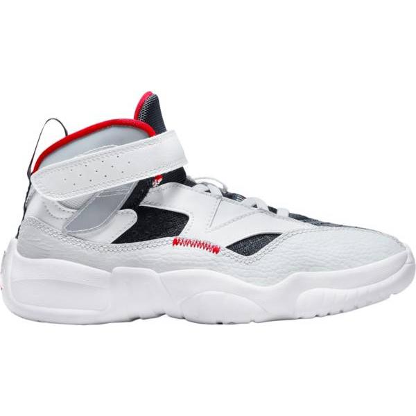 ジョーダン キッズ ジュニア バッシュ Jordan Kids' PS Jumpman Trey Two - White/Navy/Gold 白 ホワイト バスケットシューズ ミニバス 子供 男の子 女の子 ジョーダン キッズ ジュニア バッシュ Jordan Kids' PS Jumpman Trey