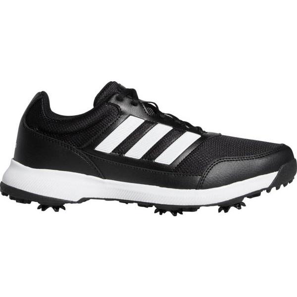 black and white adidas golf shoes