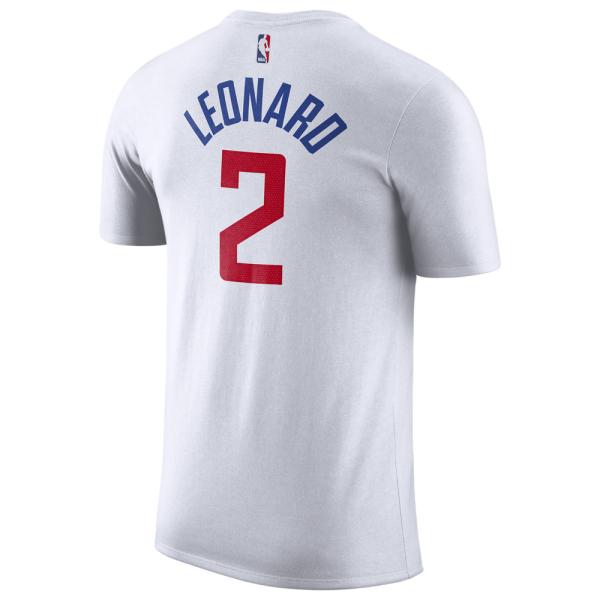 ナイキ メンズ Nike NBA Player Name & Number T-Shirt Tシャツ 半袖 NBA | Los Angeles  Clippers | Kawhi Leonard | White | Home