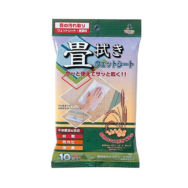 約30×20cm ※10枚入本体重量:約180gレーヨン65%・ポリエステル35% 薬液成分:エタノール・プロピレングリコール・防腐剤・忌避剤原産国:日本さっと使えてさっと乾く。畳拭き用シート。