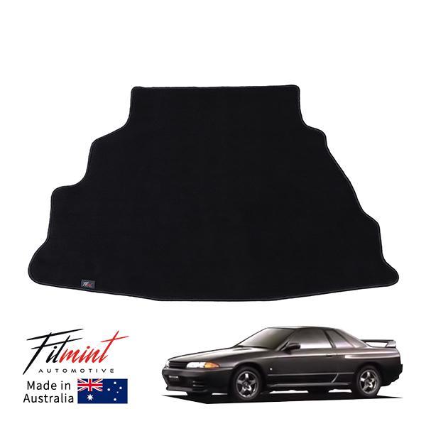 FITMINT 正規品 日産 スカイライン GT-R GTS クーペ R32 ラゲッジマット トランクマット ブラック 車種別専用設計